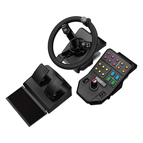 Logitech G Farm Simulator Heavy Equipment Bundle (2nd Generation), Steering Wheel Controller for Farm Simulation 2025 (and Previous Versions), Wheel