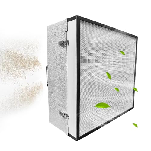 HEPA H14 Filtration Laminar Flow Hood（Include HEPA Filter）,FFU,Updated Fan Filter Unit, Laminar Air Flow Hood (22.6”x22.6”110V)
