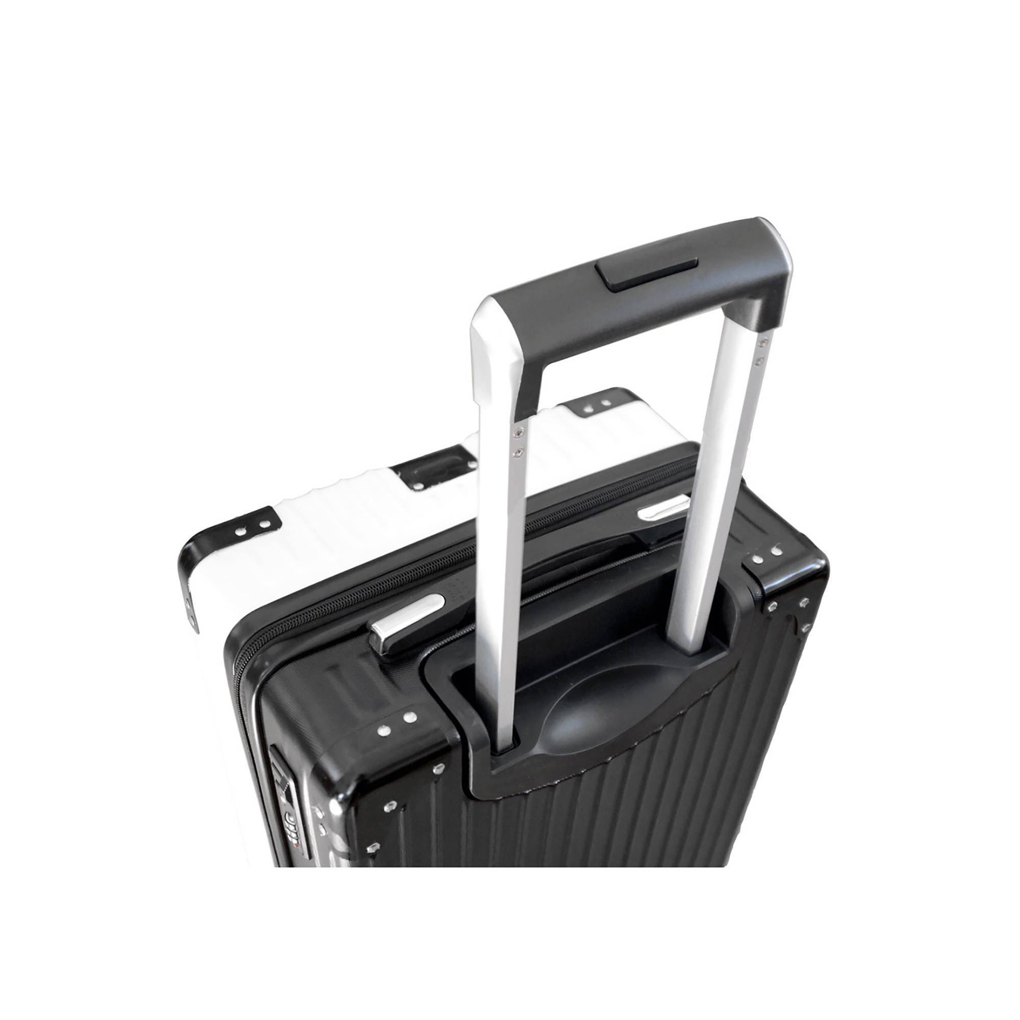 NCAA Michigan Wolverines 21x22 Executive Two-Tone Carry on Suitcase - White