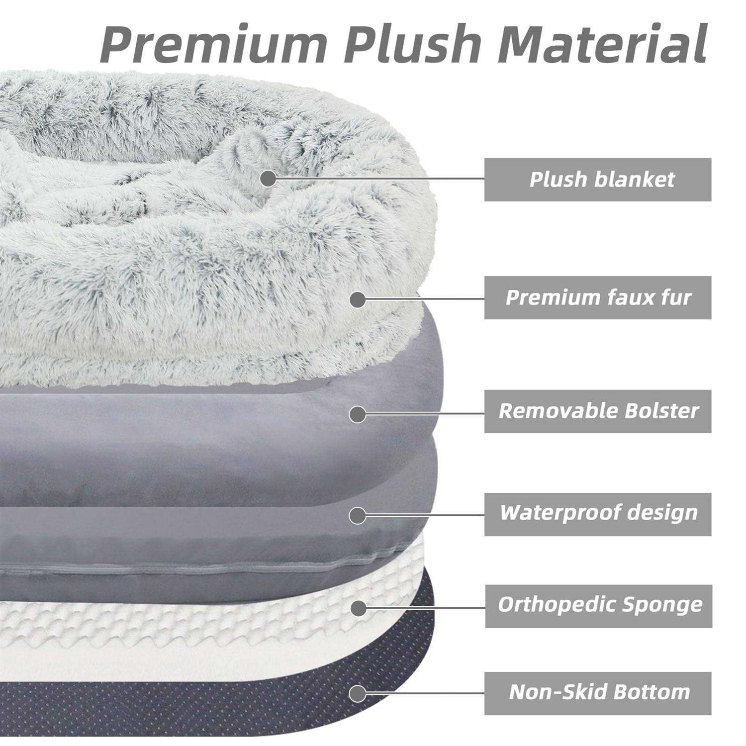 FZYSFZ Human Dog Bed, 71x45x12 Orthopedic Washable Humans Size Dog Bed Fits People and Pets - Pet Supplies online store