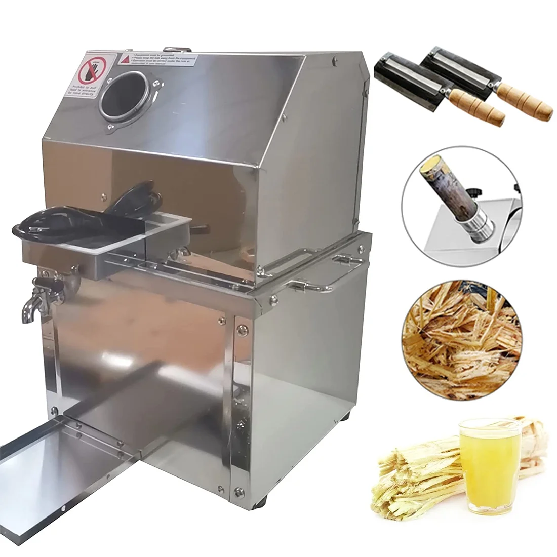PreAsion Electric Desktop Sugar Cane Juicer Press Machine Extractor
