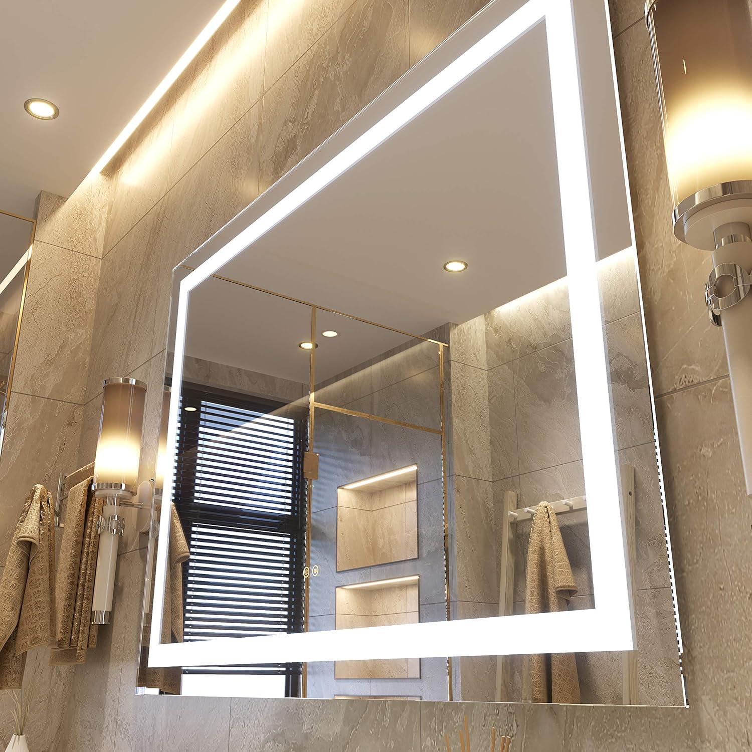 Petus PetusHouse 20 X 28 Inch LED Lighted Bathroom Mirrors