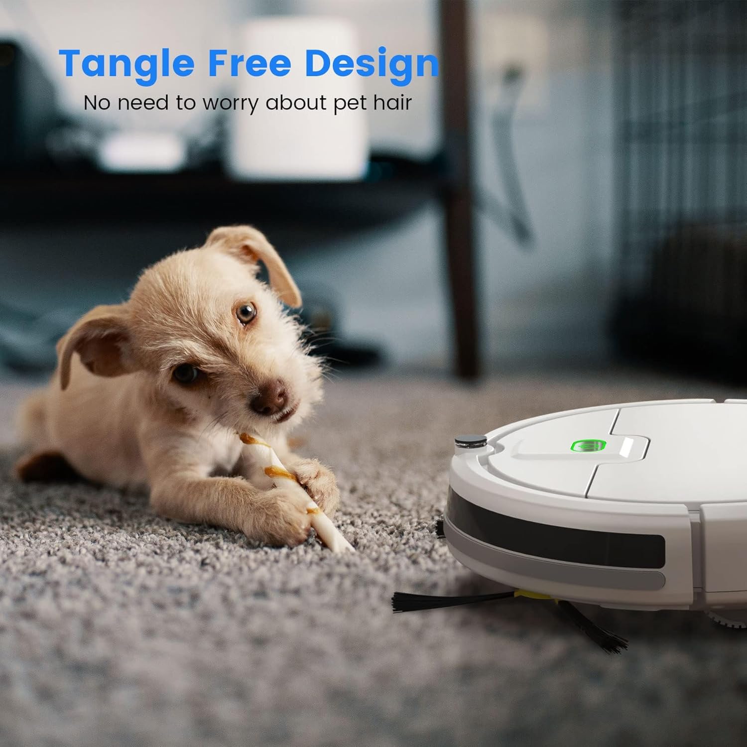 Robot Vacuum Cleaner, Powerful Self-Charging Robotic Vacuum Cleaner, Slim Robot Vacuums, Quite Robot Sweeper Ideal for Pet Hair