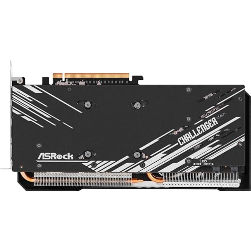ASRock AMD Radeon RX 7700 XT Challenger 12GB GDDR6 192-bit 0dB Silent Cooling 7680 x 4320 DisplayPort HDMI LED Indicator 18Gbps Dual Fan Graphics Card