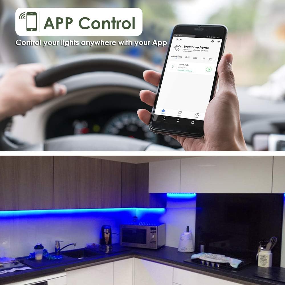 LED Smart Under Cabinet Ligts RGB Multi Color Compatible with Alexa