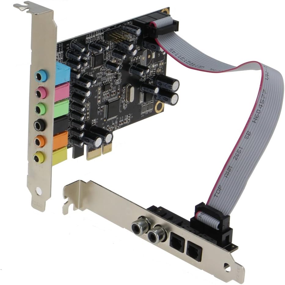 Sedna - SE-PCIE-SC-10 PCIe 7.1 Channel Sound Card (CM8828 + CM9882A) with SPDIF Bracket (Standard and Low Profile Brackets are Included)