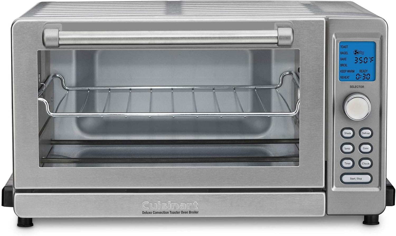 Cuisinart TOB-135 Deluxe Convection Toaster Oven Broiler, Brushed Stainless (Renewed)