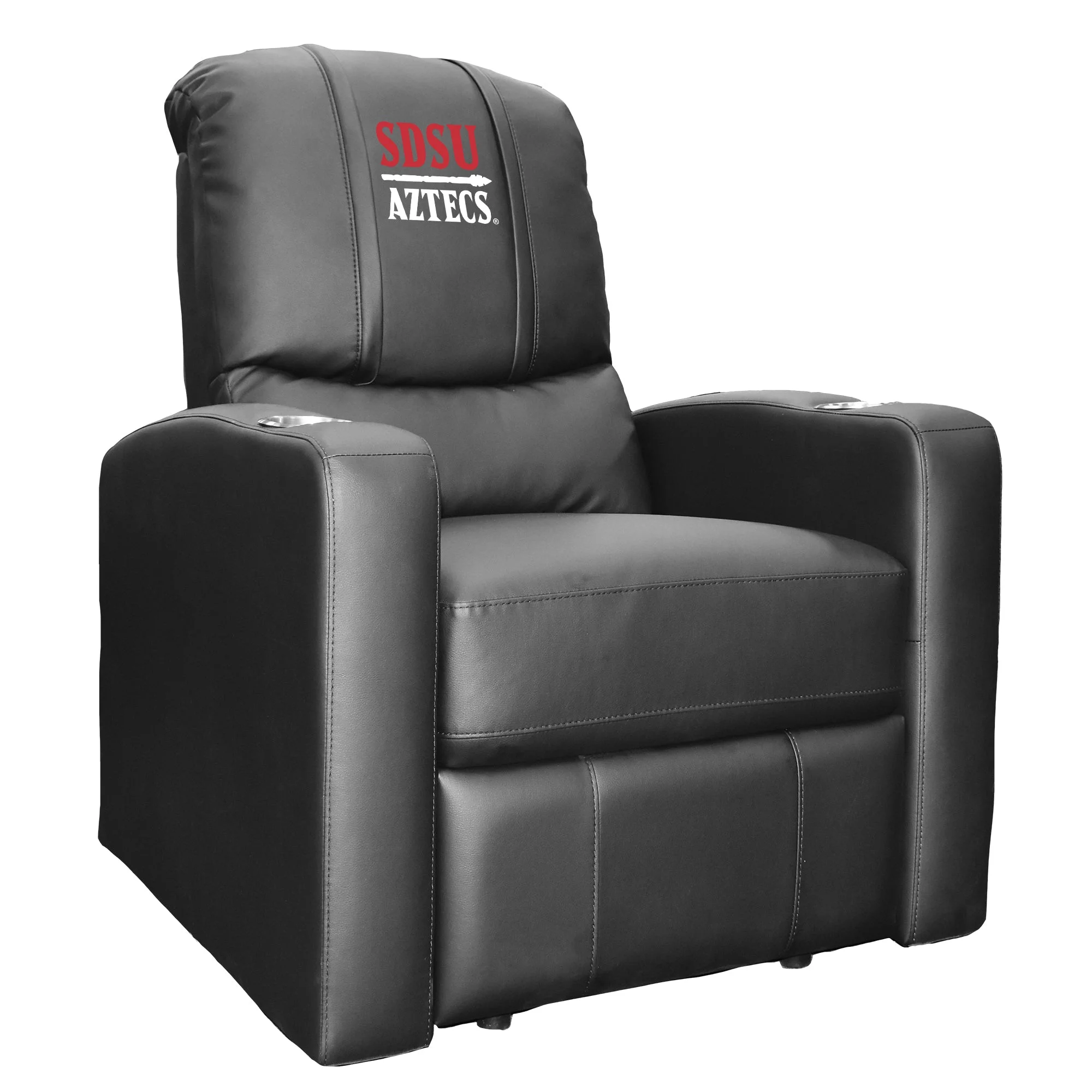 San Diego State Secondary Logo Stealth Recliner with Zipper System