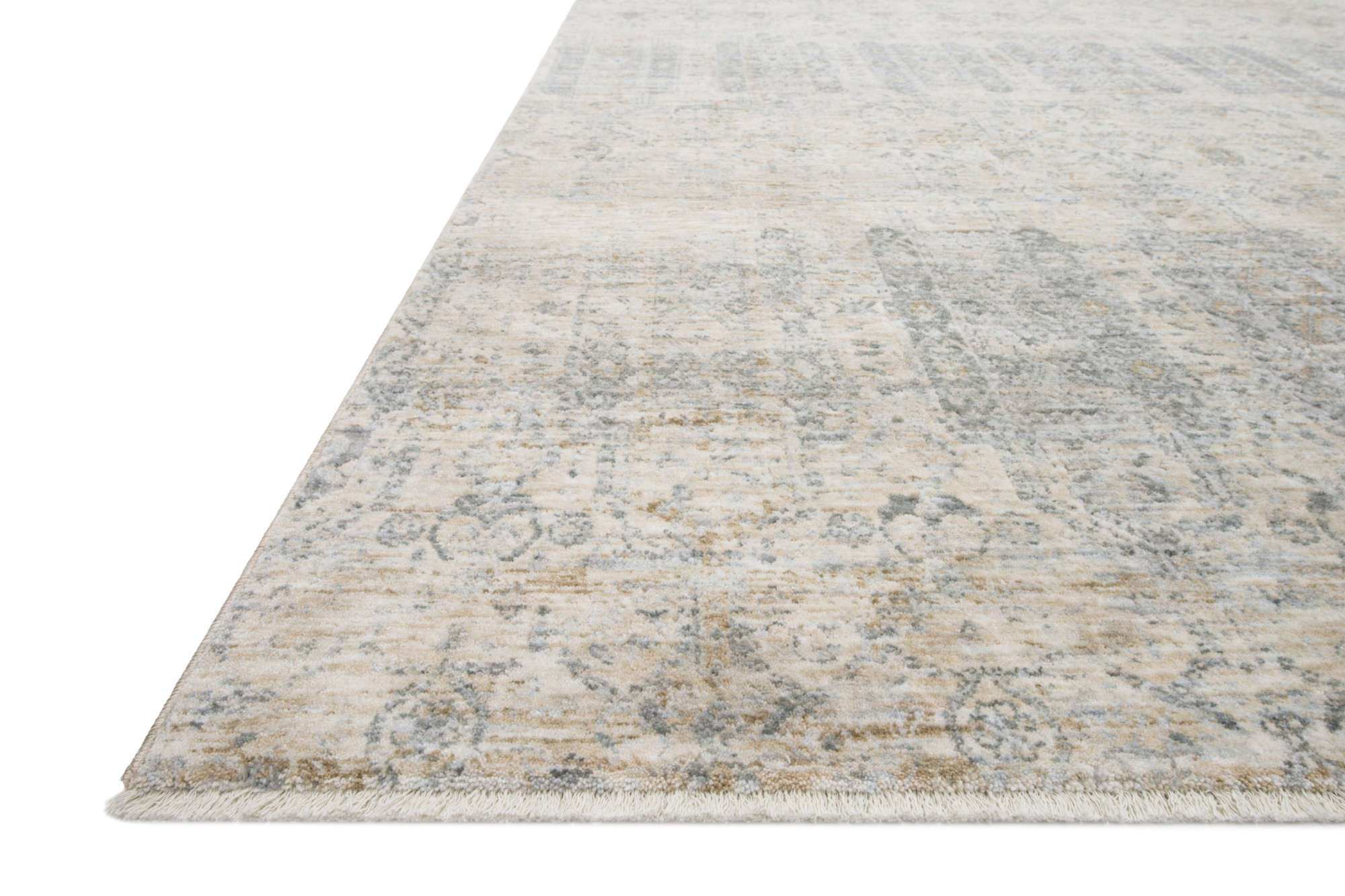Loloi Rug Pandora Ivory Mist 2' x 3'4'' Power Loomed from Turkey, Entry Way Area Rug Modern Antique