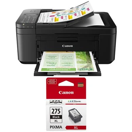 PIXMA TR4720 Wireless All-In-One Inkjet Printer, Black with PG-275 XL Black Ink Cartridge - Curated Treasures Market