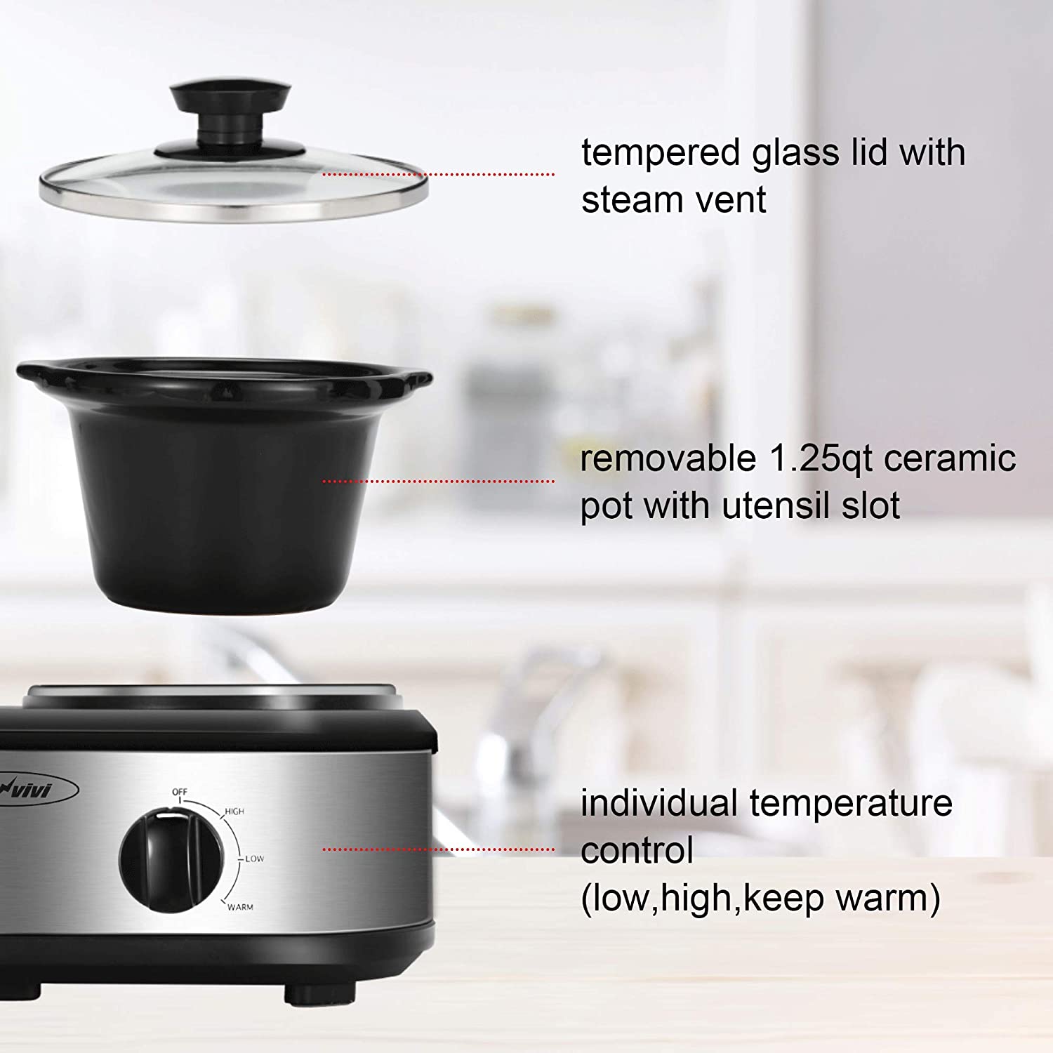 Slow Cooker, Dual and Triple Slow Cooker Buffet Server Multiple Pot Food Warmer