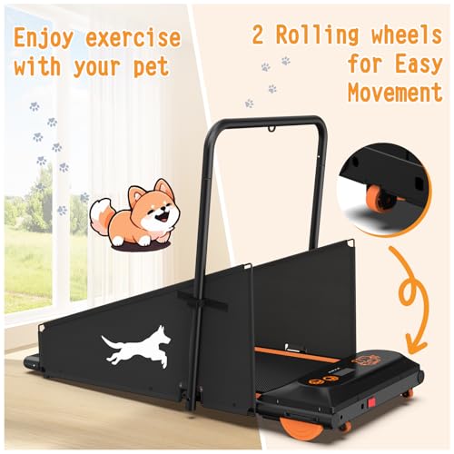 Dog Treadmill for Small & Medium Dogs, Pet Treadmill for Dogs up to 220lbs, Dog Pacer Treadmill for Healthy & Fit Pets - Dog Treadmill Run Walk