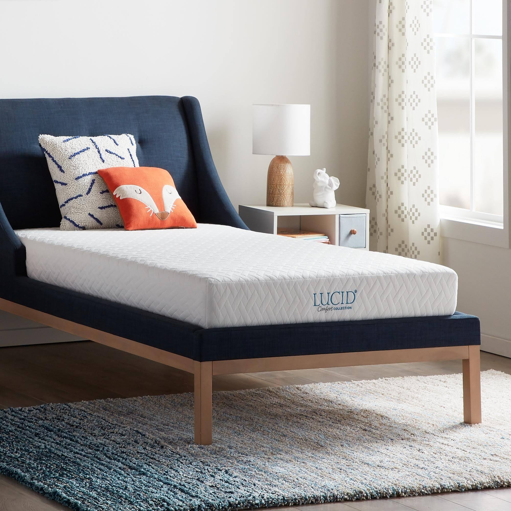 Lucid Comfort Collection 5x22 Gel Memory Foam Mattress - Twin