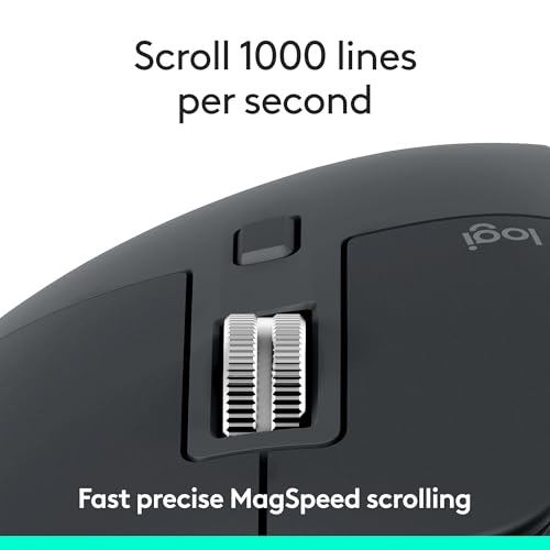Logitech MX Keys S Combo - Performance Wireless Keyboard and Mouse with Palm Rest, Customizable Illumination, Fast Scrolling, Bluetooth, USB C