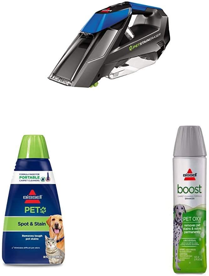 Bissell, 20037 Pet Stain Eraser Cordless Portable Carpet Cleaner, 2019 Version
