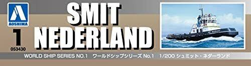 Aoshima 53430 World Ship 1 Tag Boat Smit Nederland 1/200 Scale Kit