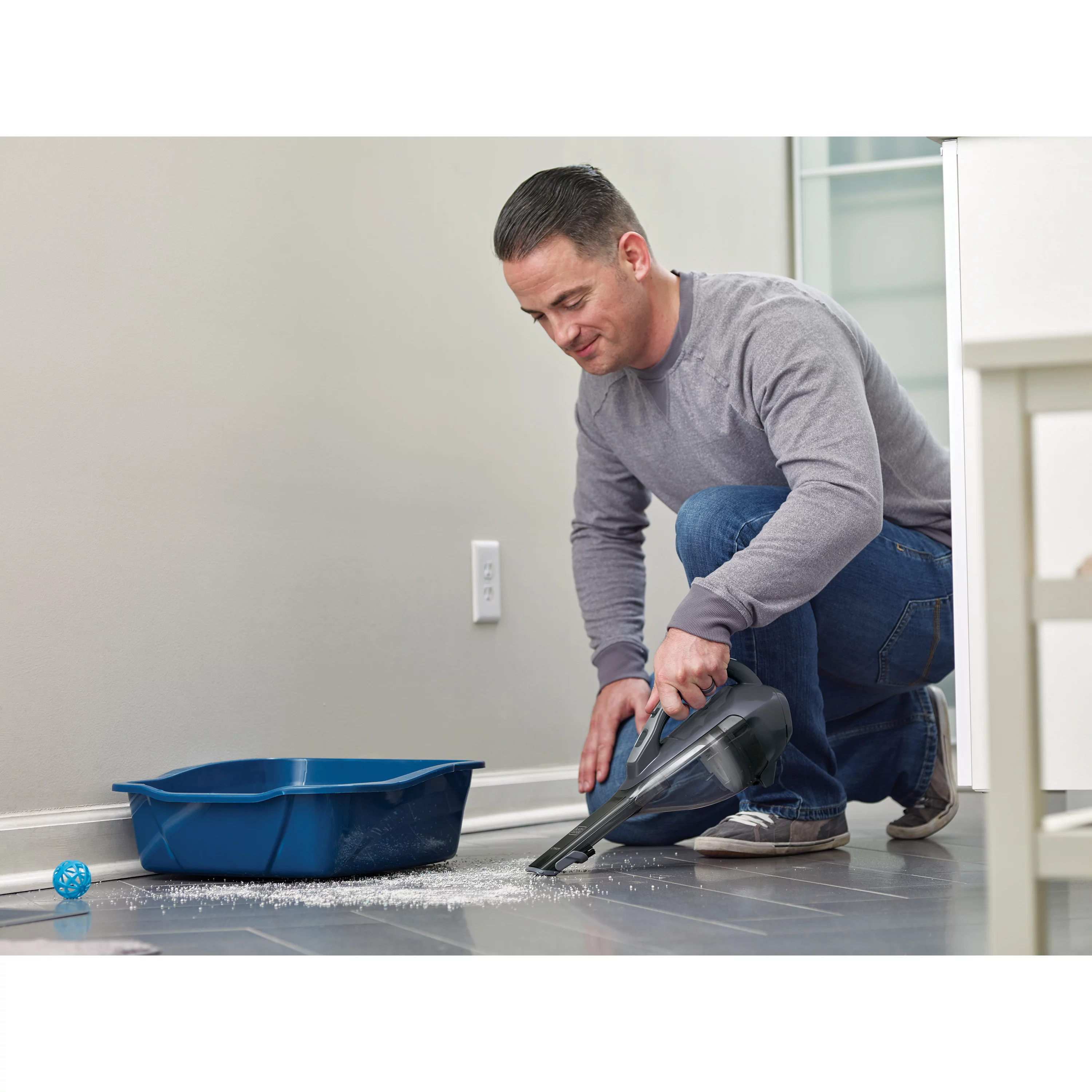 BLACK+DECKER Lithium Hand Vacuum (Ocean Blue), HLVA315J22