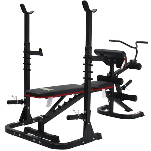 Adjustable Weight Bench, Workout Bench for Home Gym, Adjustable 6 Position Utility Bench with Leg Extension and Preacher Pad