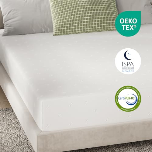 Novilla Twin Mattress, 12 Inch Gel Memory Foam Mattress Twin in a Box, Bamboo Charcoal Foam & Breathable Soft Cover for Clean, Peaceful Sleep