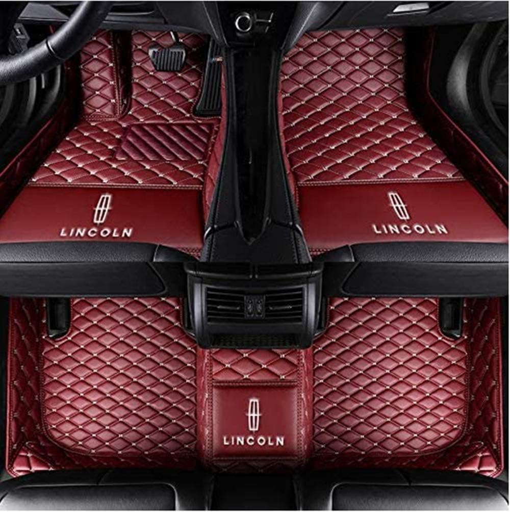 New for Lincoln MKC MKZ MKS MKT MKX Aviator Nautilus Continental 2010-2020 All-Weather car Styling Custom Luxury Leather Floor mat Logo