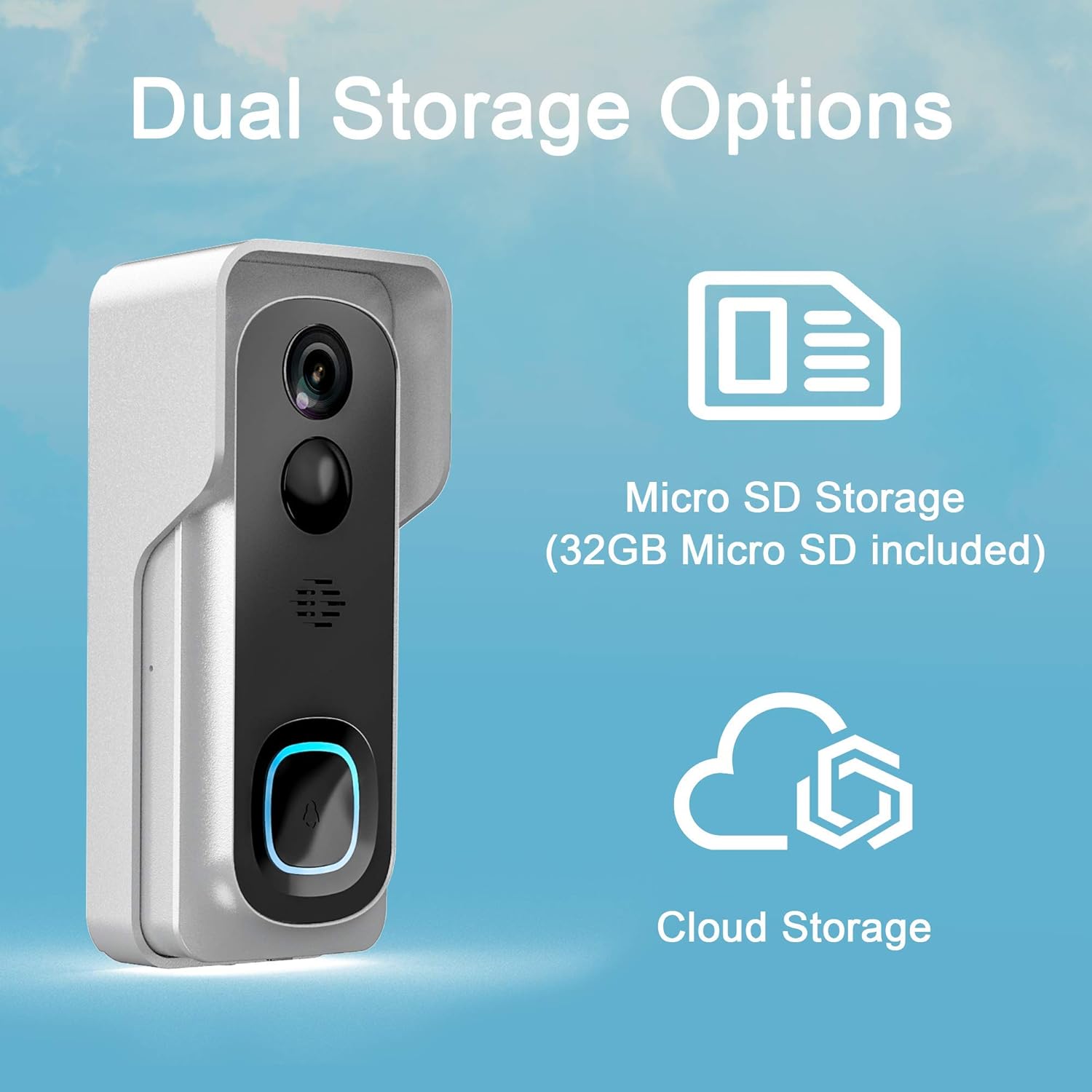 Wireless Video Doorbell Camera, Geekee 1080P Security WiFi Doorbell Camera with Indoor Chime, Motion Detect Sensor, IR Night Vision, IP66 Waterproof