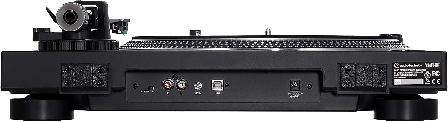 Audio-Technica AT-LP120XBT-USB-BK Wireless Direct-Drive Turntable, Black