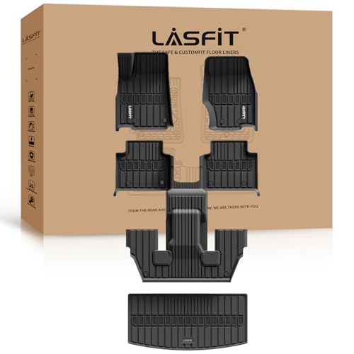 LASFIT Floor Mats & Trunk Mat for Jeep Grand Cherokee 2022-2025 5-Seat (Include 4xe, NOT for L)