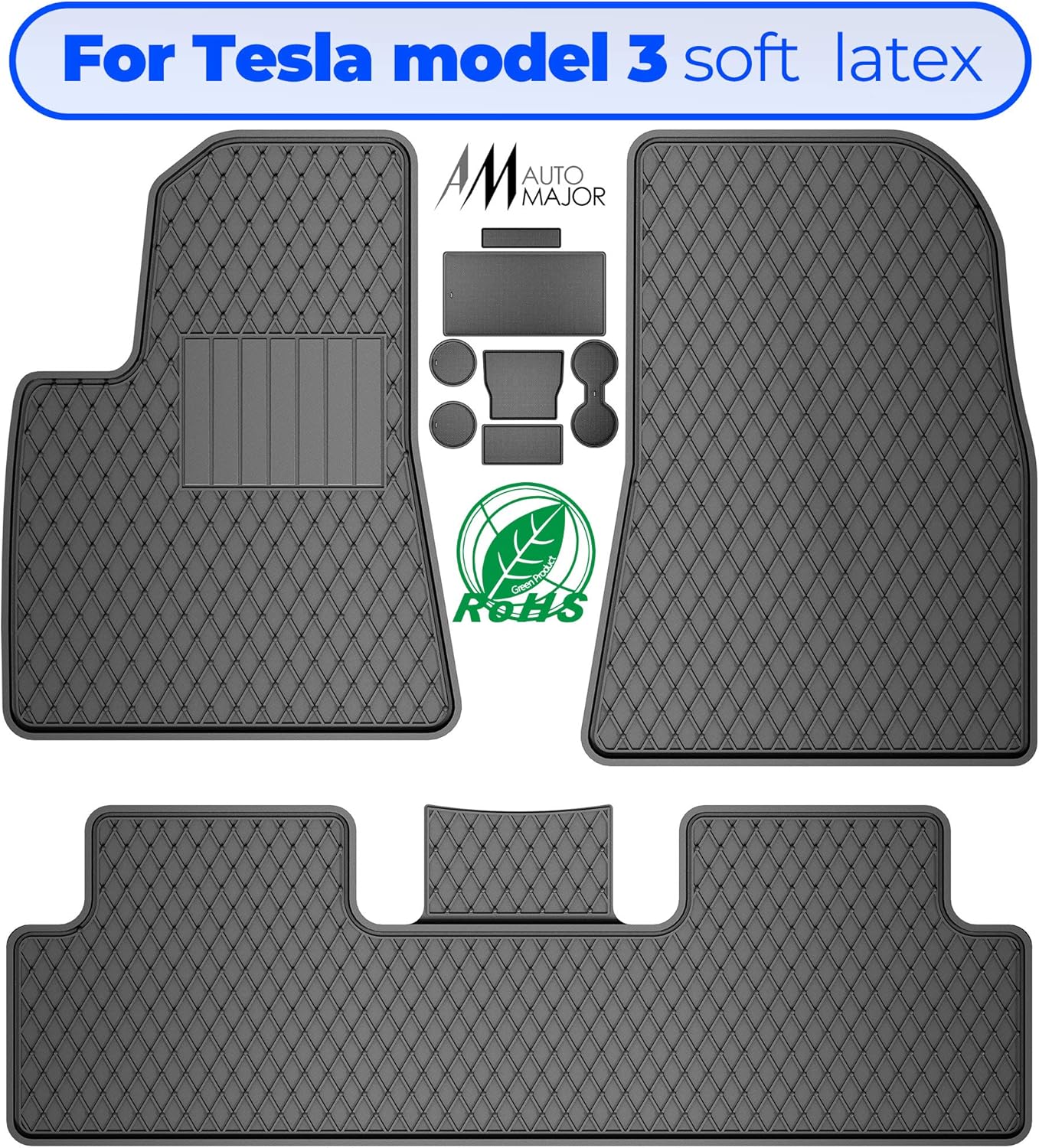 Floor Car Mat Set Replacement for Mazda CX-5 2017+ All Weather Floor Mats - CX-5 All Weather Interior Floor Liners by Automajor