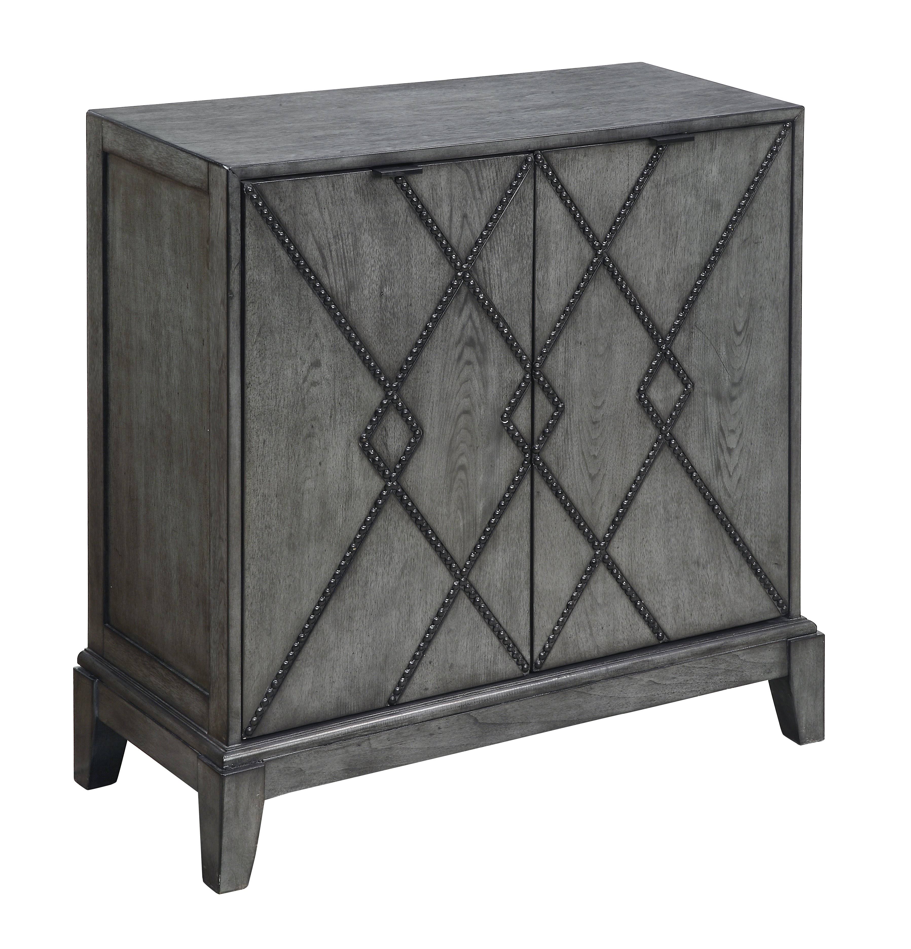 Coast To Coast Two Door Cabinet, Kino Burnished Grey