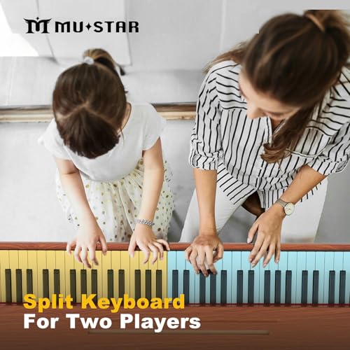 MUSTAR 88 Key Piano Keyboard for Beginners, Semi Weighted Electric Piano Keyboard 88 Keys, Portable Digital Piano 88 Key Weighted with 3-Pedal Unit