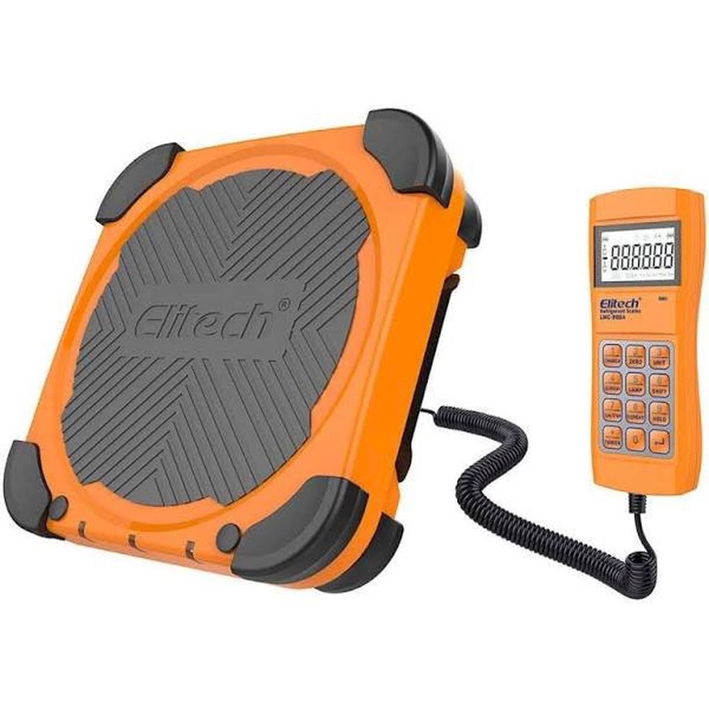 Elitech LMC-300 Electronic Refrigerant Charging/Recovery Scale HVAC A/C Wired Remote,Weight Scale 220lbs/100kgs