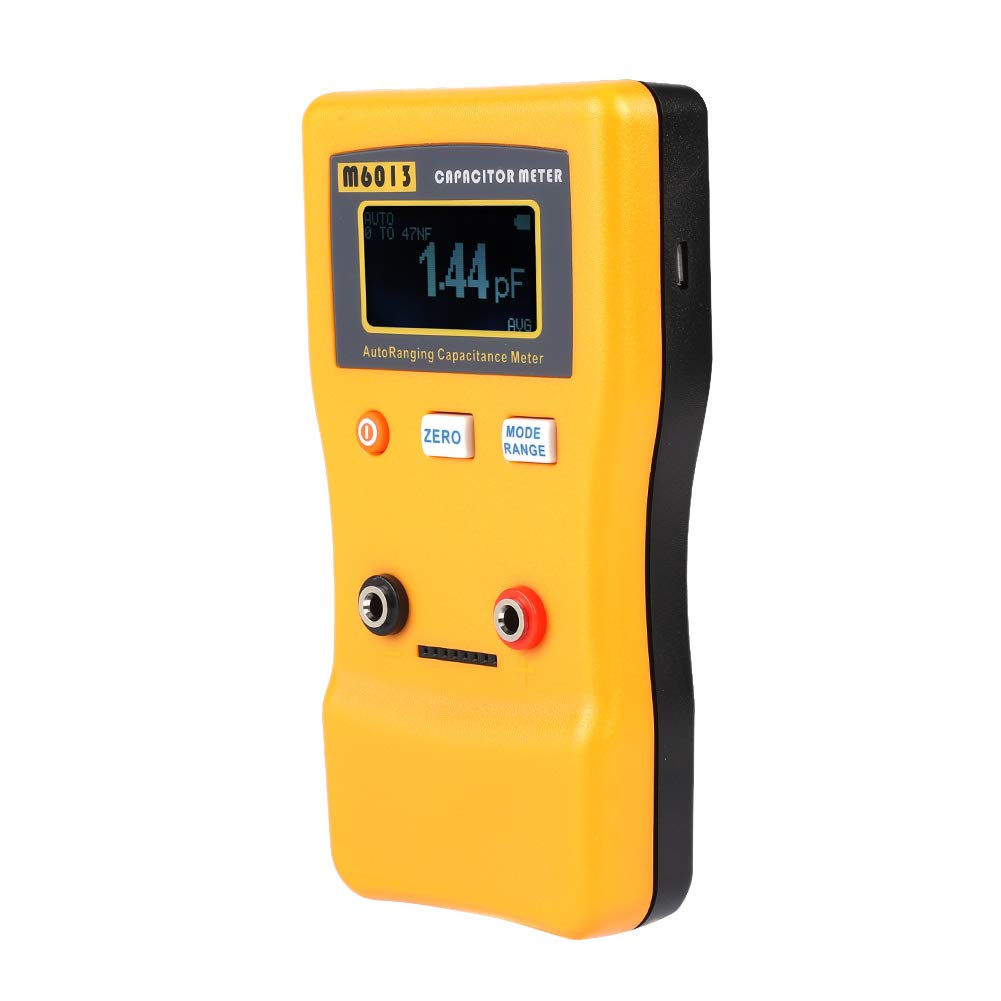 Capacitor Meter,M6013 LCD High Precision Capacitor Meter Professional Measuring Capacitance Resistance,Capacitor Tester