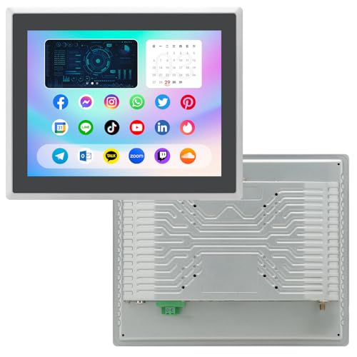 17 inch Android 11 Industrial Embedded Interactive Touchscreen Monitor, Capacitive Multi-Touch Tablet with Front IP65 Monitor, RAM 4G & ROM 32G