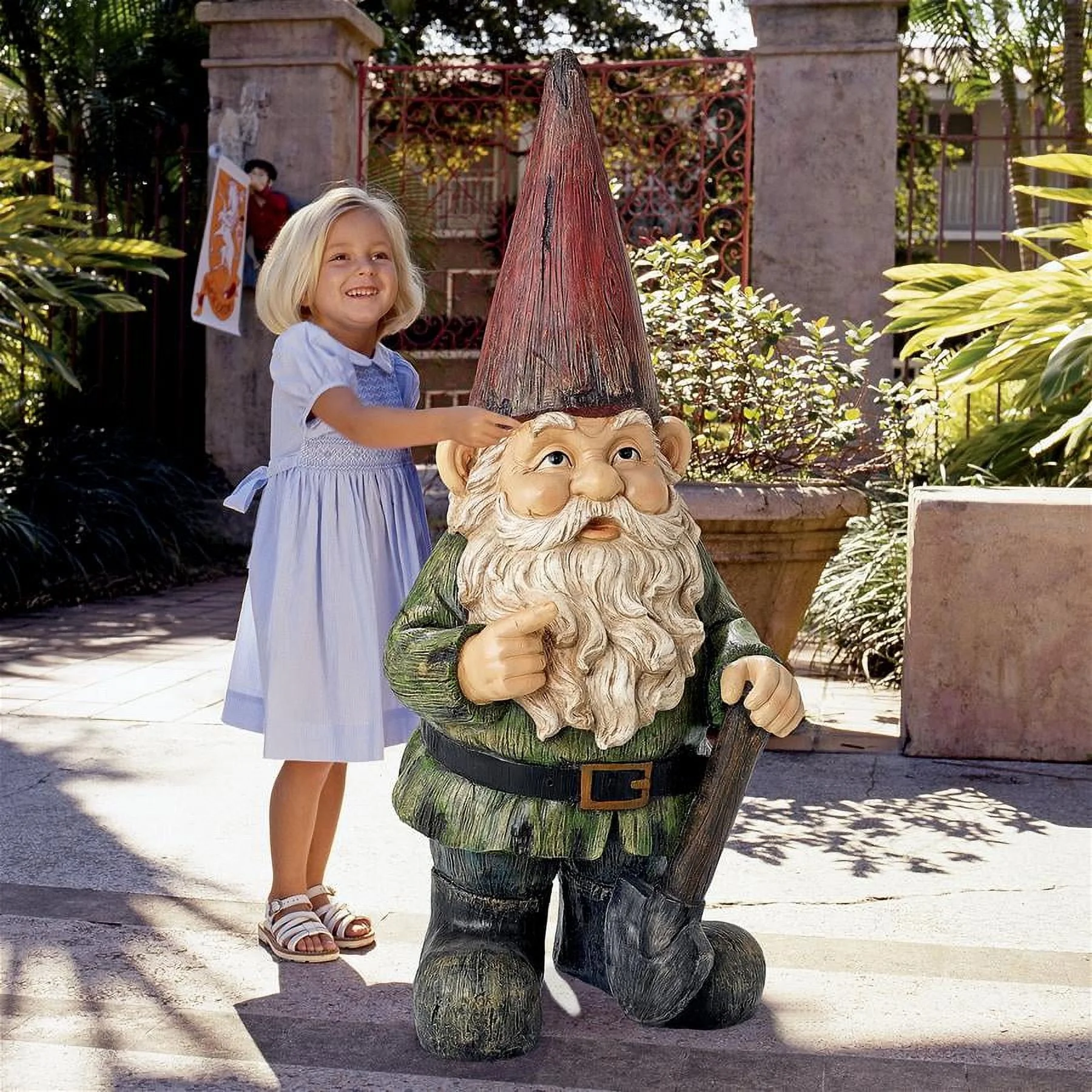 Design Toscano Gottfried, the Gigantic Garden Gnome Statue - Curated Treasures Market