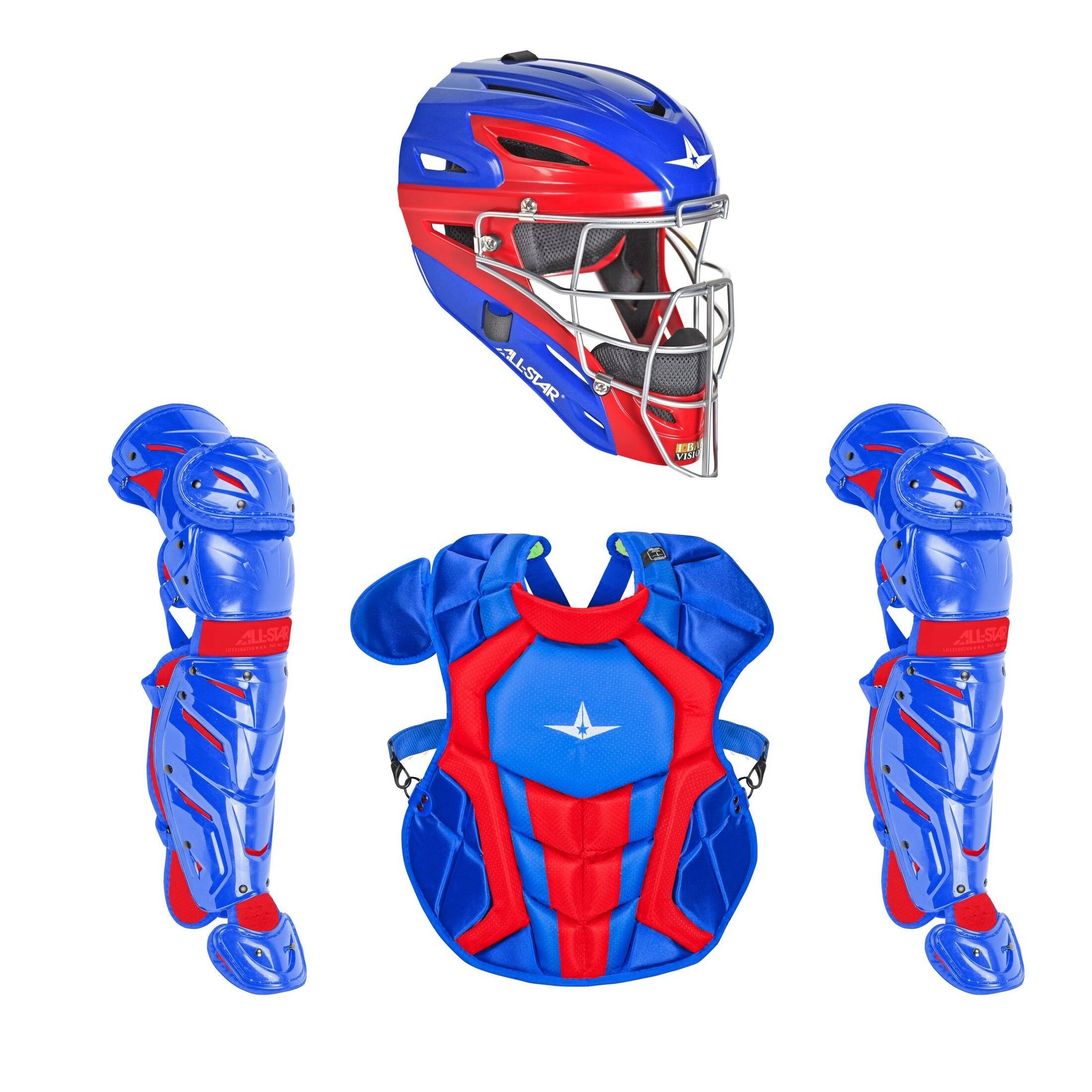 All Star Intermediate System7 Axis Elite Travel Team Catcher&s Set Navy/Blue