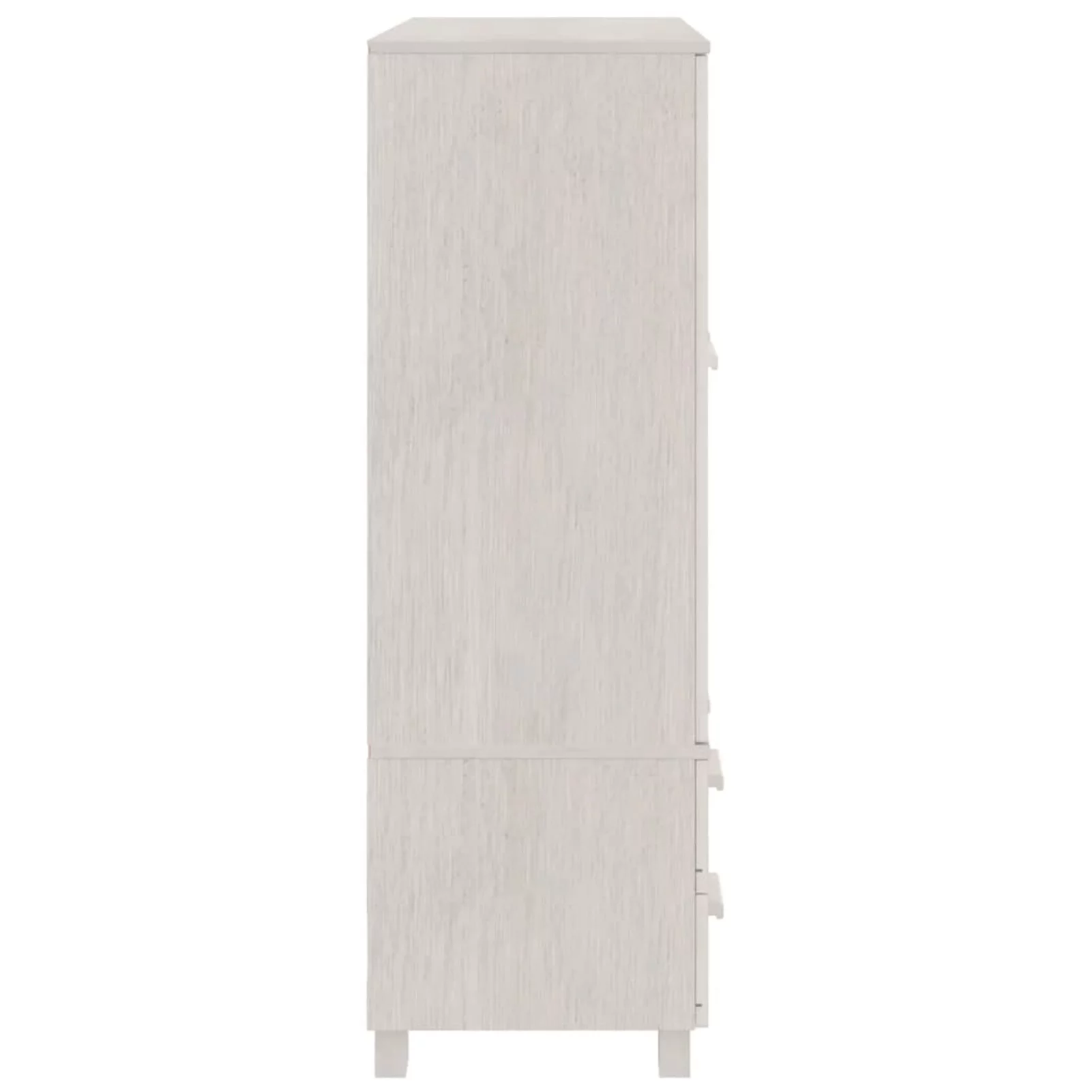 Dcenta Wardrobe with Storage Compartment, Doors and Drawers, Pine Wood Clothes Organizer