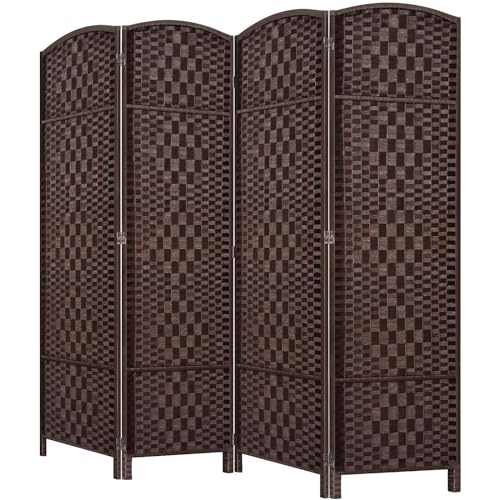 Room Divider, Room Dividers and Folding Privacy Screens, 16in Privacy Screen, 6 Panel Temporary Wall Partitions, 6ft Space Separation Panel Screen