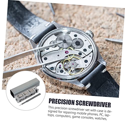 jojofuny 1 Set Precision Screwdriver Driver Watch Hand Tool Watch Repair Tools Hex Screwdriver Kit Eyeglass Screwdriver Hexagon Screwdriver Eyeglass