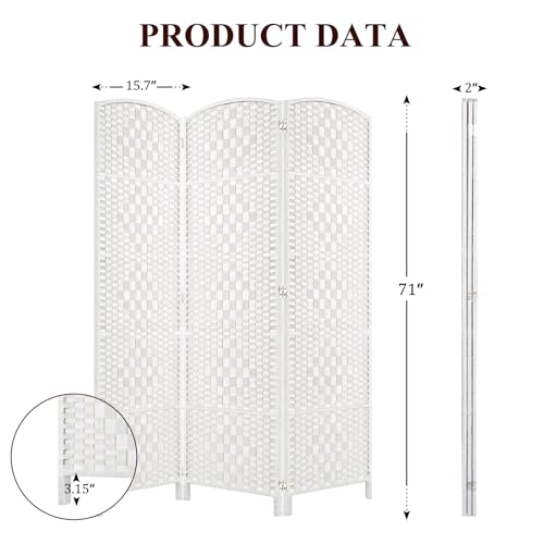 Room Divider, Room Dividers and Folding Privacy Screens, 16in Privacy Screen, 6 Panel Temporary Wall Partitions, 6ft Space Separation Panel Screen