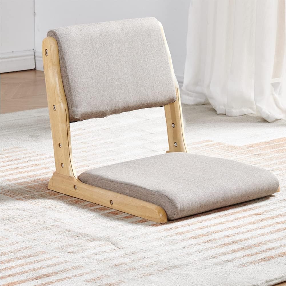 Tatami Chair Accent Furniture, Foldable Meditation Floor Chair, Living Room Chair Floor Seat, Portable Japanese Legless Chair