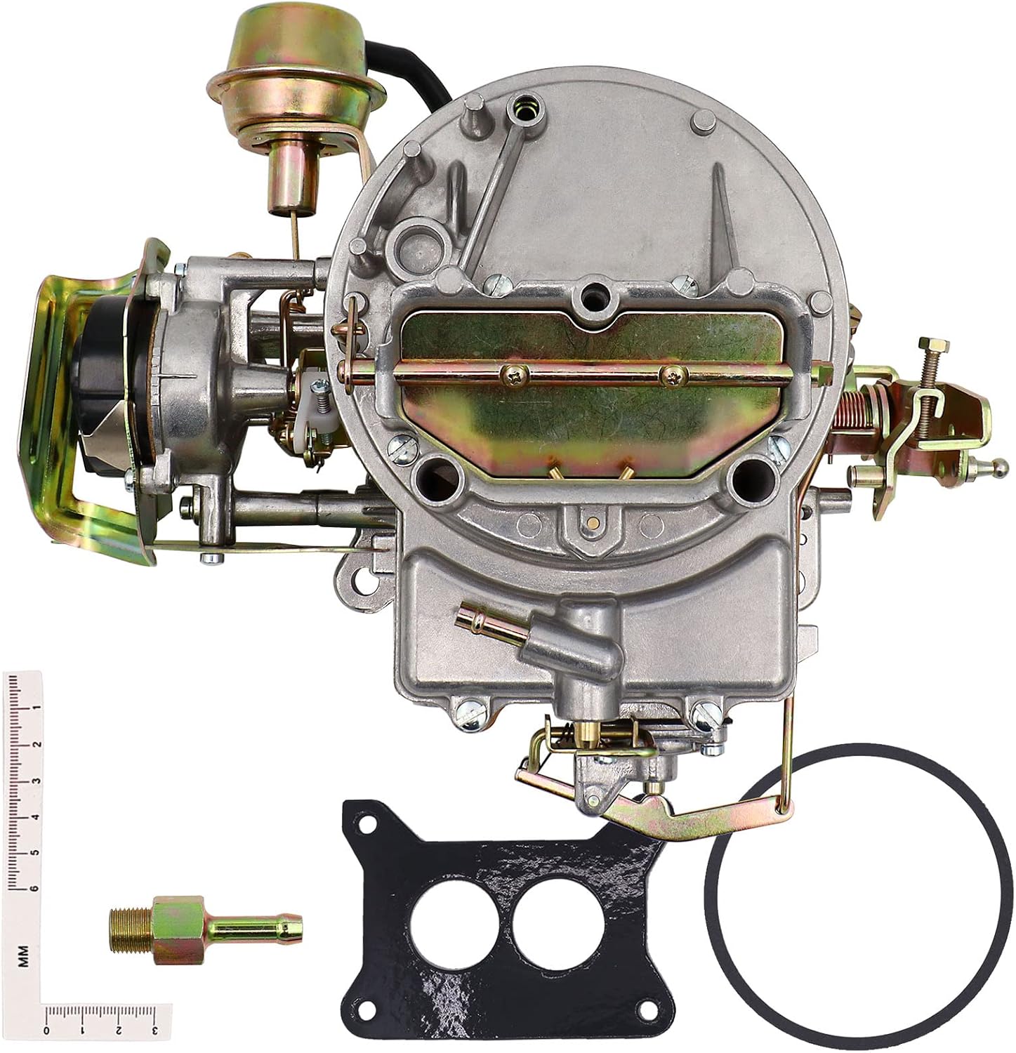 THUNDERMINGO 2 Barrel Carburetor Carb 2100 2150 A800 Fits For Ford 289 302 351 Mustang Cu Jeep Engine F100 F250 F350 Jeep 360 Cu Electric Choke Carb