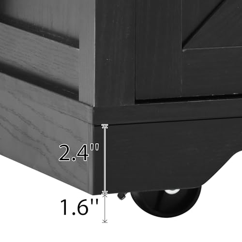 Kitchen Island Cart With Power Outlet, 2 Doors, Drop Leaf, Spice Rack, 2 Drawers - Rolling Storage Cart on Wheels for Home and Dining Room - White