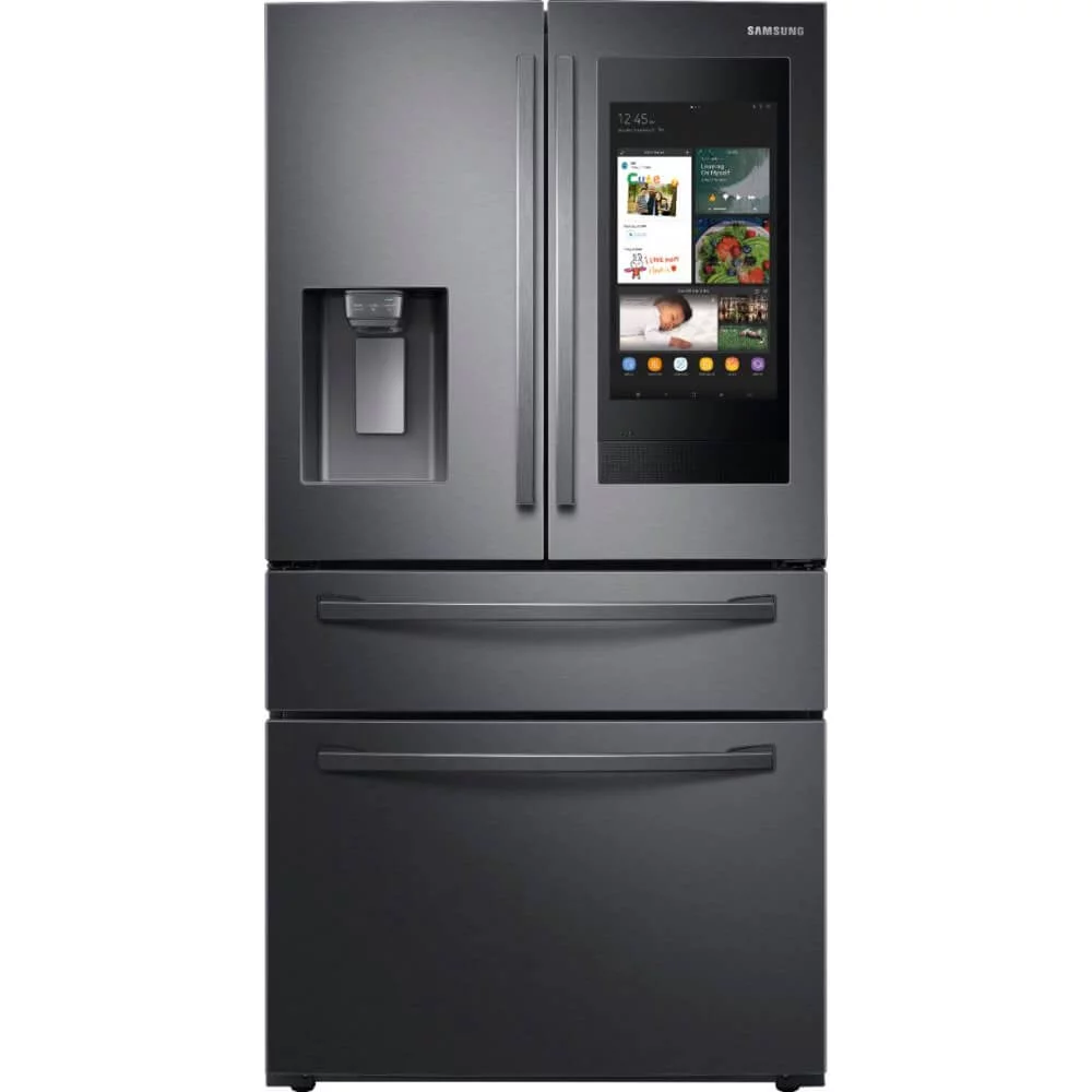 Samsung RF22R7551SG 22.2 Cu. Ft. Black Stainless Family Hub 4-Door French Door Counter-Depth Refrigerator