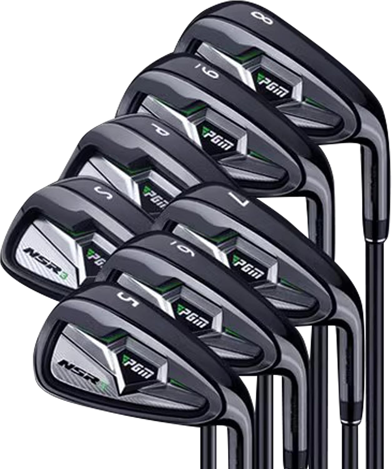 PGM Men's Complete Golf Club Sets - 12 Pieces - 3 Wood (#1,3,5), 1 Hybrid (#4H), 6 Irons(#5,6,7,8,9,PW), 1 Sand Wedge (52°), 1 Putter