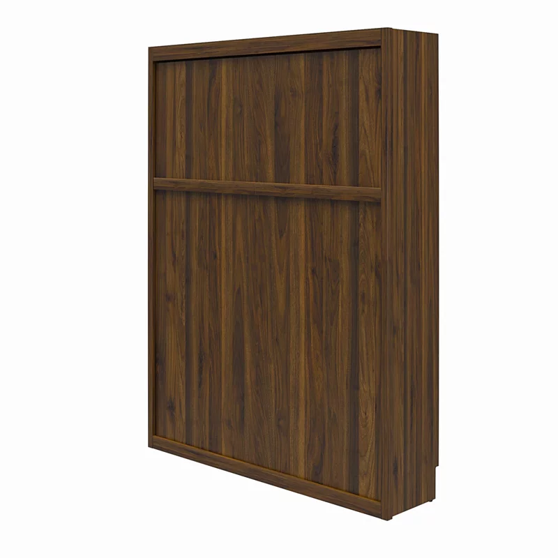 Bowery Hill Transitional Engineered Wood Brown Full Murphy Wall Bed