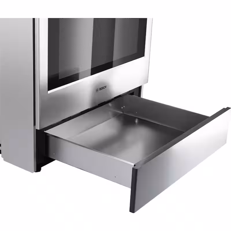 Benchmark Series 30 in. 4.6 cu. ft. Slide-In Dual Fuel Range with Gas Stove and Electric Oven in Stainless Steel