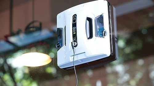 HOBOT-2S Window Cleaning Automatic Robot with Ultrasonic Water Spray, Intelligent Cleaning, AI Smart Route Plan, Dual Replaceable Water Tanks
