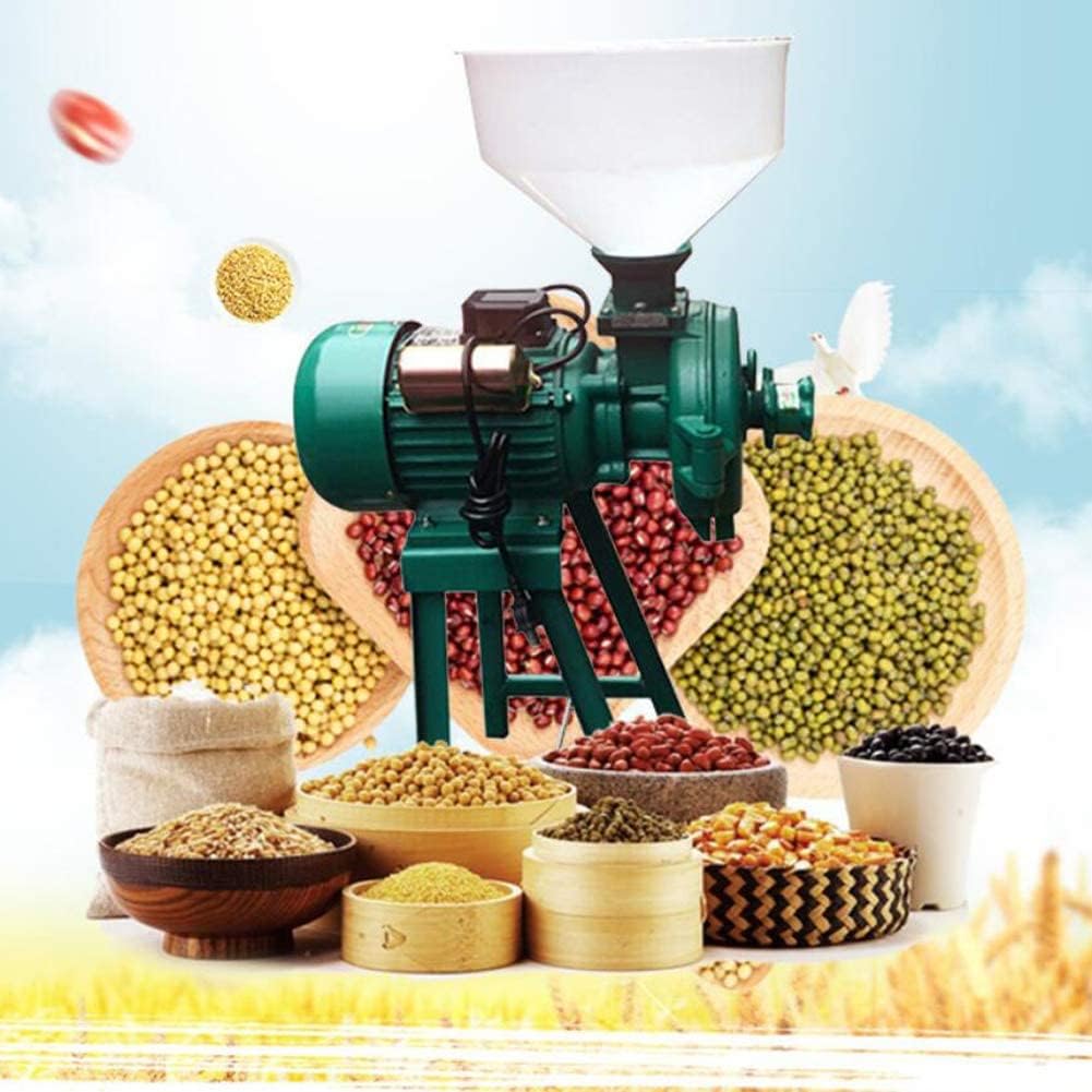 Electric Grain Grinder, 3000W Cereal Rice Corn Coffee Wheat Feed Mill Dry Cereals Grinder With Funnel, Suitable For Home Store
