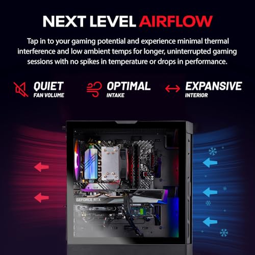 Skytech Chronos Gaming PC Desktop – AMD Ryzen 7 5700X 3.4 GHz, NVIDIA RTX 4070, 1TB NVME SSD, 16GB DDR4 RAM 3200, 750W Gold PSU, 240mm AIO
