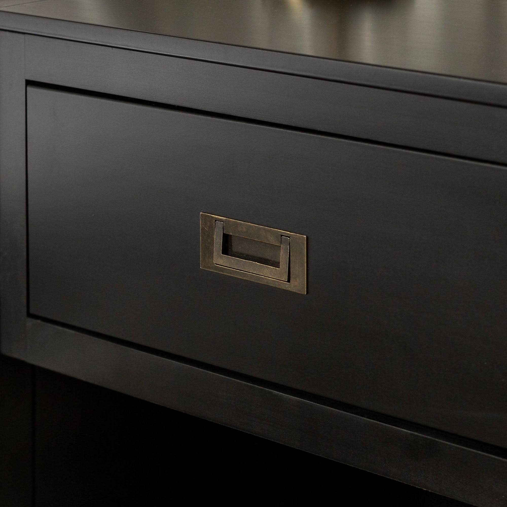 Carson Carrington Modern 1-Drawer Nightstand - Walnut